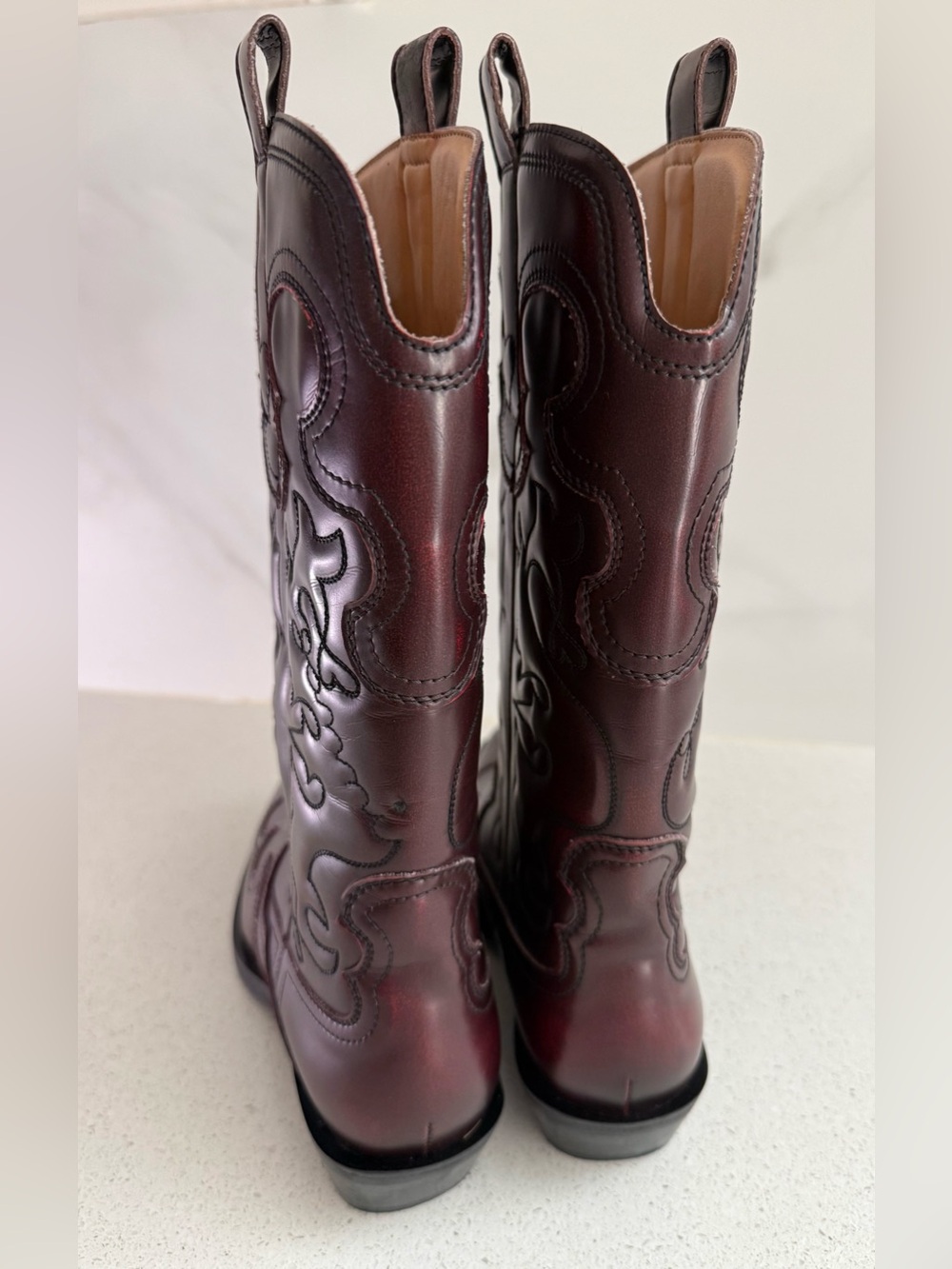 Ganni Embroidered Western Boot - Picture 4 of 8